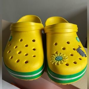 Green and Yellow Crocs